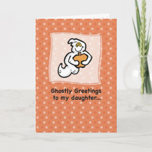 Daughter, Ghostly Greetings Card