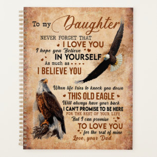 Daughter Gift   Letter To My Daughter From Dad Planner
