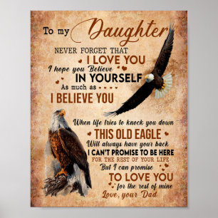 Daughter Gift Letter To My Daughter From Dad Poster