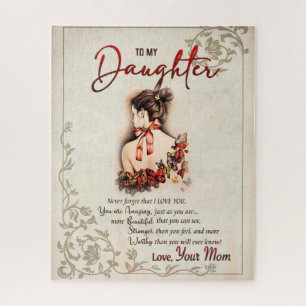 Daughter Gift Letter To My Daughter From Mum Jigsaw Puzzle