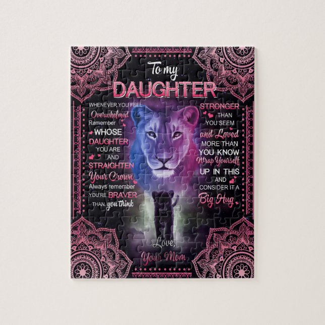 Daughter Gift | Letter To My Daughter From Mum Jigsaw Puzzle (Vertical)