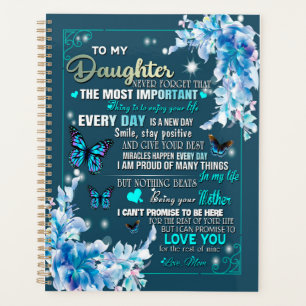 Daughter Gift Letter To My Daughter From Mum Planner