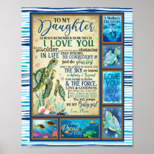 Daughter Gift   Letter To My Daughter From Mum Poster