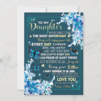 Daughter Gifts | Letter To My Daughter From Dad