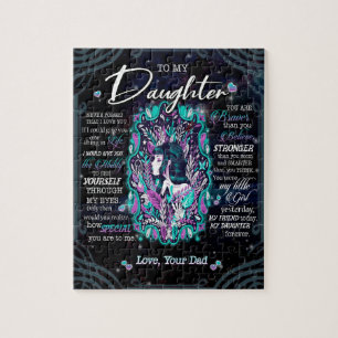Daughter Gifts   Letter To My Daughter From Dad Jigsaw Puzzle