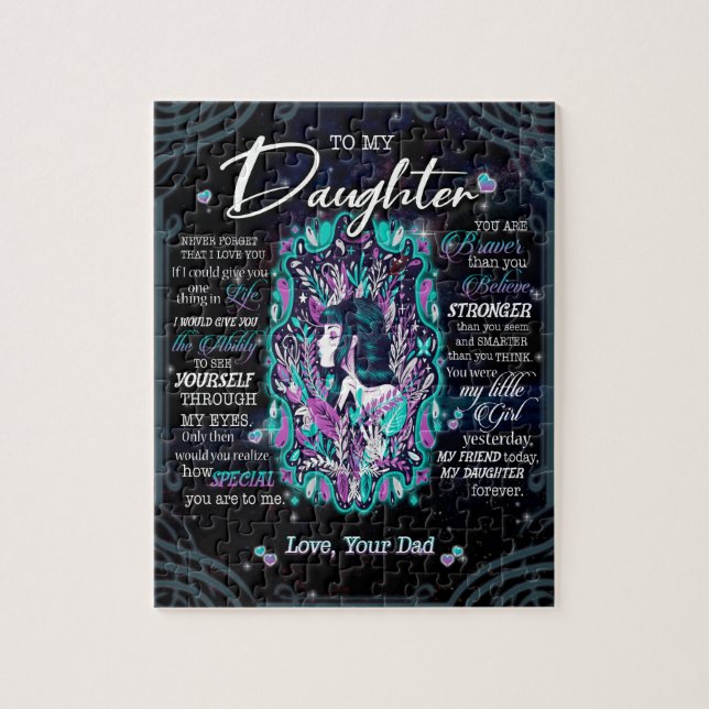 Daughter Gifts | Letter To My Daughter From Dad Jigsaw Puzzle (Vertical)