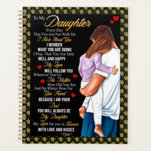 Daughter Gifts   Letter To My Daughter From Dad Planner