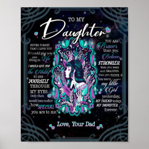 Daughter Gifts Letter To My Daughter From Dad Poster