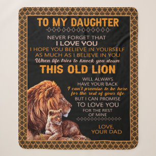 Daughter Gifts Letter To My Daughter From Dad Sherpa Blanket