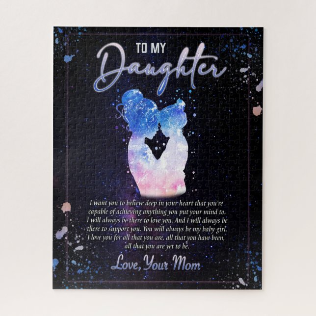 Daughter Gifts | Letter To My Daughter From Mum Jigsaw Puzzle (Vertical)