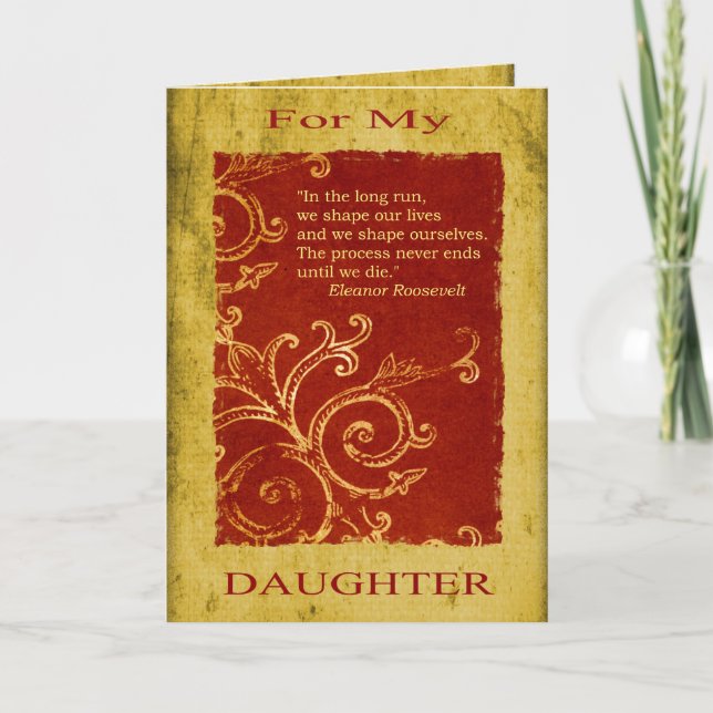 Daughter Graduation/Birthday Card (Front)