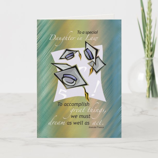 Daughter Graduation Cards Zazzle UK