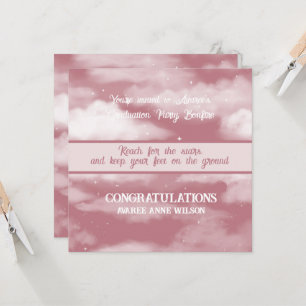 Daughter Graduation Reach for the Stars Bonfire  Invitation