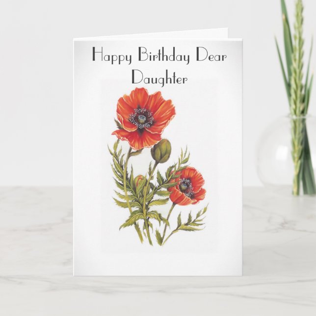 DAUGHTER GREETING CARD (Front)