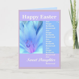 DAUGHTER - Happy Easter with Lily Holiday Card