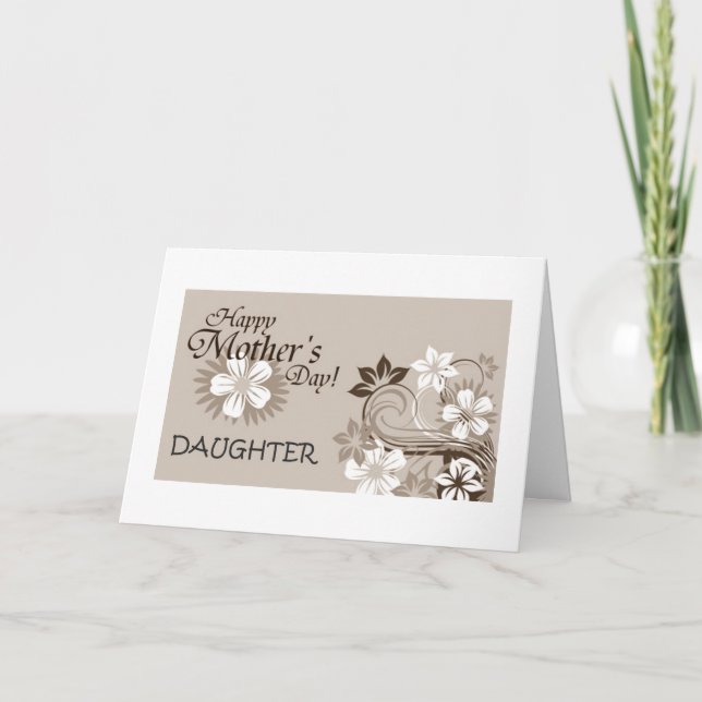 DAUGHTER-HAPPY MOTHER'S DAY CARD (Front)