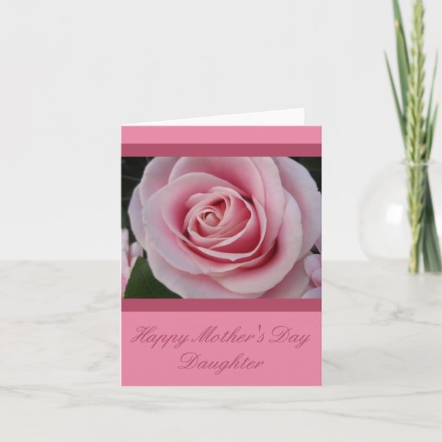 Daughter   Happy Mother's Day rose card (Front)