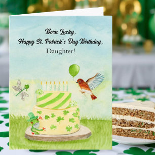 Daughter Happy St Patricks Day Birthday Card