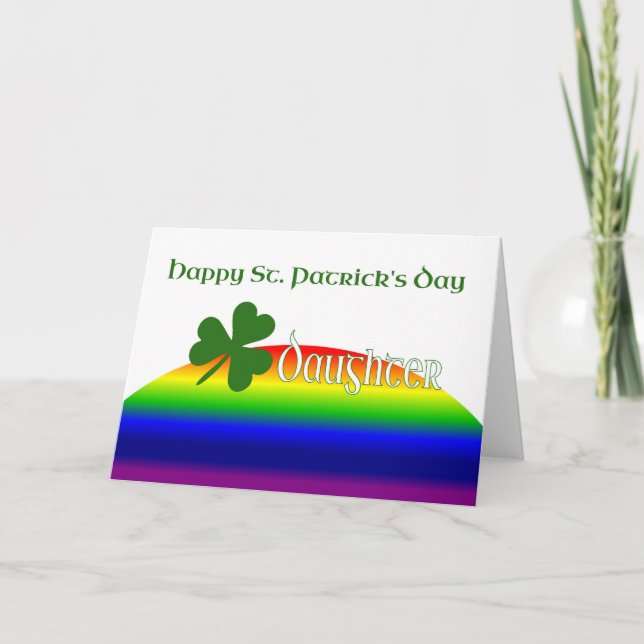 daughter    Happy St. Patrick's Day Card (Front)