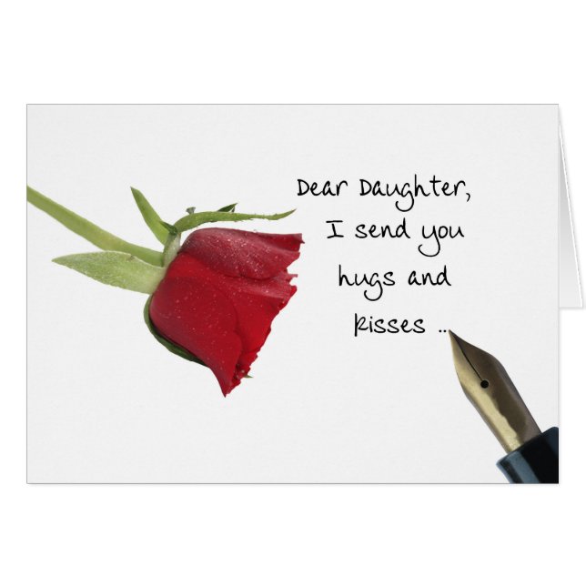 Daughter Happy Valentine's Day Roses (Front Horizontal)