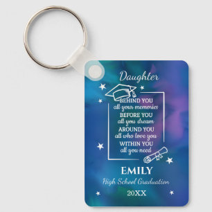 Daughter High School Graduation Name Year Key Ring