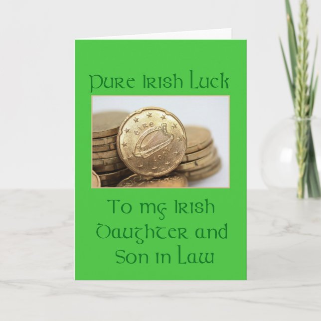 Daughter & Husband Happy St. Patrick's Day Card (Front)
