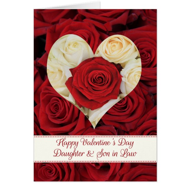 Daughter & Husband Happy Valentine's Day Roses (Front)