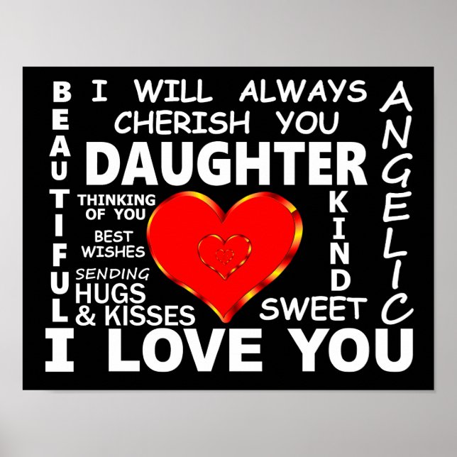 Daughter I Love You Poster (Front)