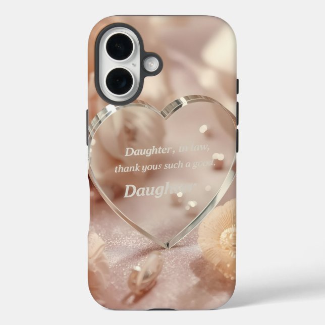 Daughter-in-Law Appreciation Heart Mobile Case (Back)