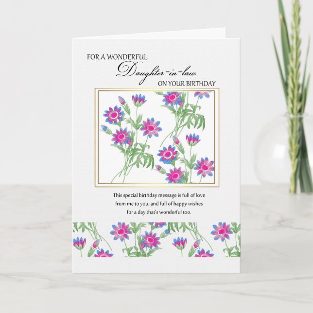 daughter-in-law birthday card - birthday card for (Front)