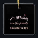 Daughter In Law Birthday Christmas  From Mor Ceramic Ornament<br><div class="desc">Daughter In Law Birthday Christmas  From Mor</div>