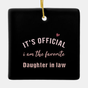 Daughter In Law Birthday Christmas From Mor Ceramic Ornament