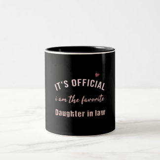 Daughter In Law Birthday Christmas  From Mor Two-Tone Coffee Mug