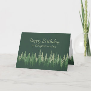 Daughter-in-law Birthday Nature Therapy Forest  Card