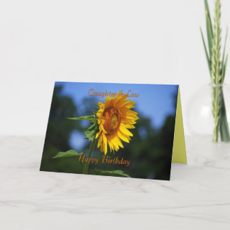 Daughter-in-Law Birthday Sunflower Card