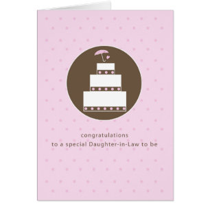 Daughter-in-Law, Bridal Shower Cake Congratulation