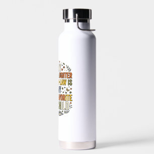 Daughter In Law Favourite Child Sunflower Vintage Water Bottle