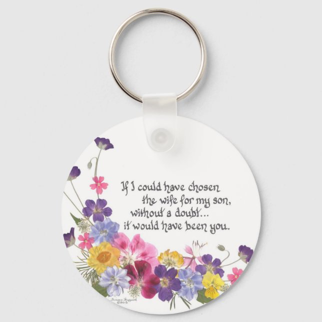 Daughter-in-Law gift Key Ring (Front)