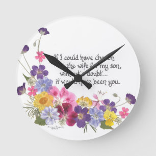Daughter-in-Law gift Round Clock