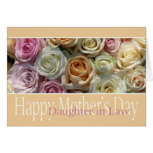 Daughter in Law   Happy Mother's Day rose card