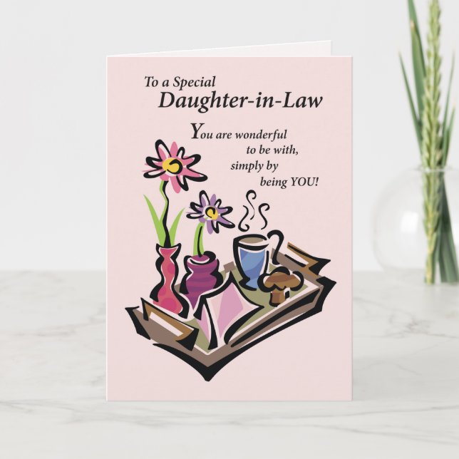 Daughter-in-Law Mother’s Day, Breakfast in Bed, Card (Front)