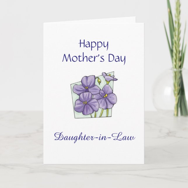 Daughter-in-Law Mothers Day Card (Front)