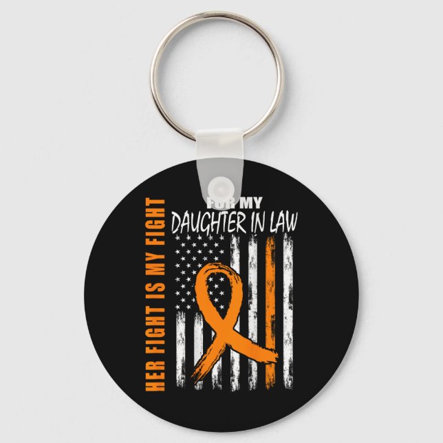 Daughter In Law Multiple Sclerosis Awareness Ms Fl Key Ring (Front)