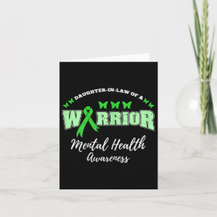 Daughter In Law Of A Warrior Mental Health Awarene Card