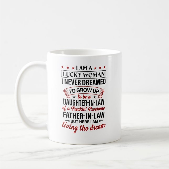 Daughter-in-law Of An Awesome Father-in-law Coffee Mug (Left)