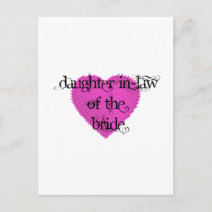 Daughter In-Law of the Bride Postcard