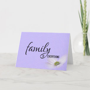 Daughter In Law Purple Gingham Birthday Card
