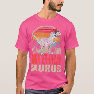 Daughter-In-Lawsaurus T Rex Dinosaur Saurus Family T-Shirt