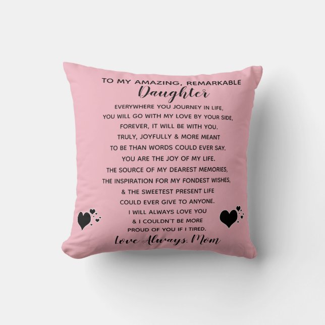 daughter love mum cushion (Front)