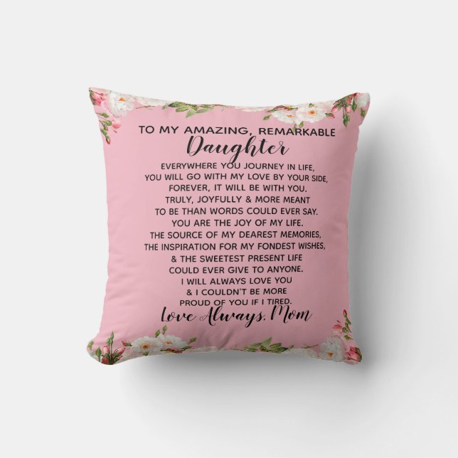 daughter love mum cushion (Front)
